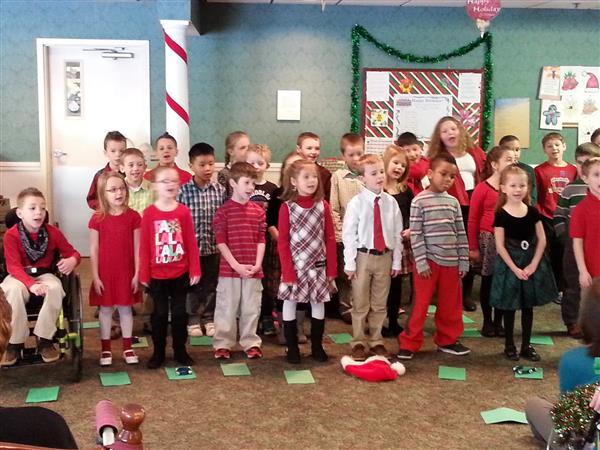 Clinton Street Second Graders brought musical cheer to residents at Eden Heights of West Seneca